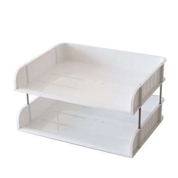 Raft pentru fișiere din PVC, două etaje, model multistrat