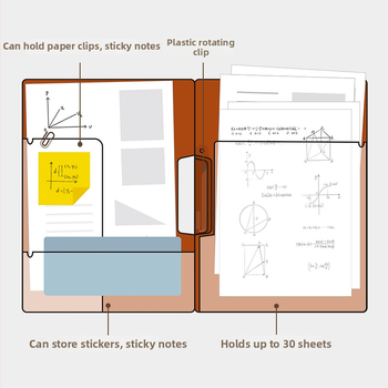 Times Good SD-N313 A4 dokumentų bylų dėklas su vieno spaustuko segtuvu, plastmasinis, logotipas spausdintas, pritaikymas