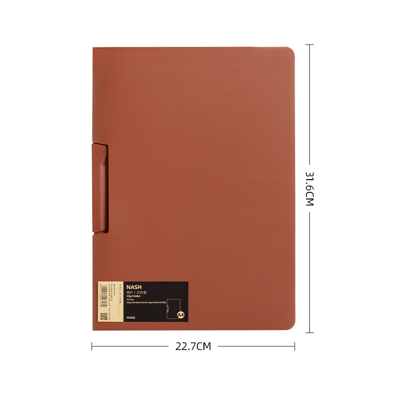 Times Good SD-N313 Dosar A4 pentru documente cu clemă unică, material plastic, logo imprimat, personalizare disponibilă