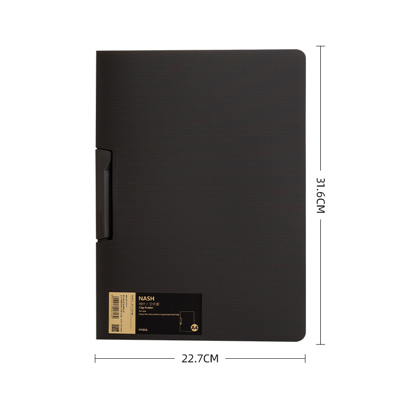 Times Good SD-N313 Dosar A4 pentru documente cu clemă unică, material plastic, logo imprimat, personalizare disponibilă