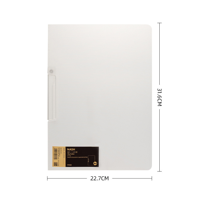 Times Good SD-N313 Dosar A4 pentru documente cu clemă unică, material plastic, logo imprimat, personalizare disponibilă