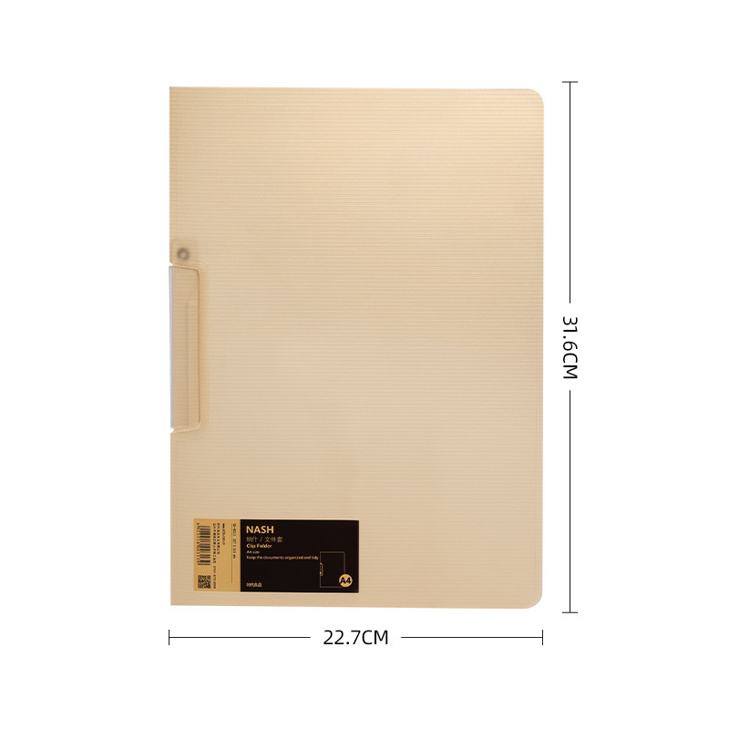 Times Good SD-N313 Dosar A4 pentru documente cu clemă unică, material plastic, logo imprimat, personalizare disponibilă