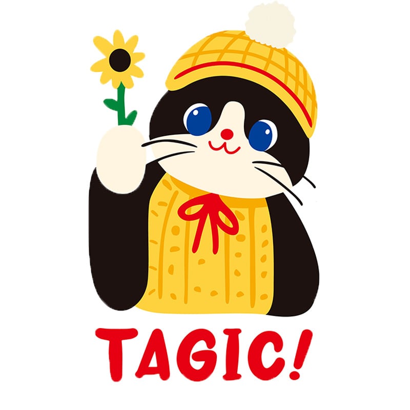 Katės šukavimo lenta – sieninis lipdukas, cartoon dizainas, atspari dėvėjimui, poliesteris, WB prekės ženklas, 100 vnt dėžėje