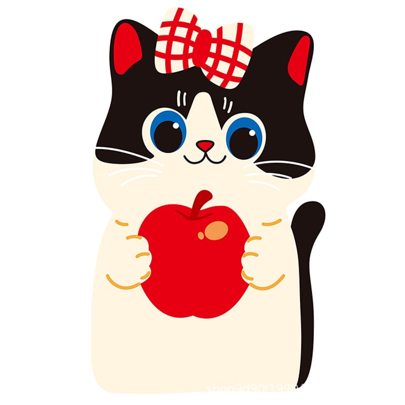 Katės šukavimo lenta – sieninis lipdukas, cartoon dizainas, atspari dėvėjimui, poliesteris, WB prekės ženklas, 100 vnt dėžėje