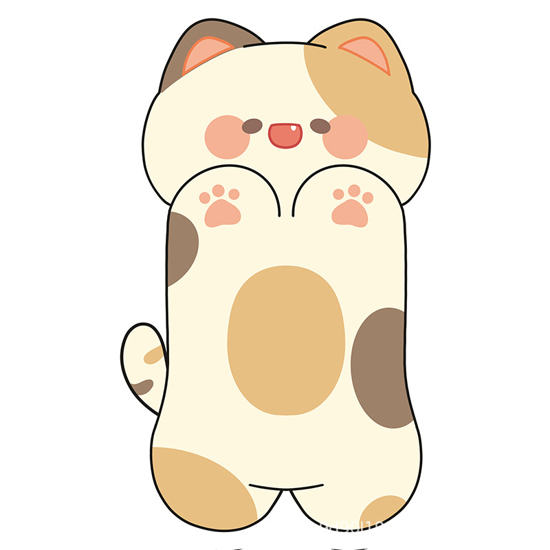 Katės šukavimo lenta – sieninis lipdukas, cartoon dizainas, atspari dėvėjimui, poliesteris, WB prekės ženklas, 100 vnt dėžėje