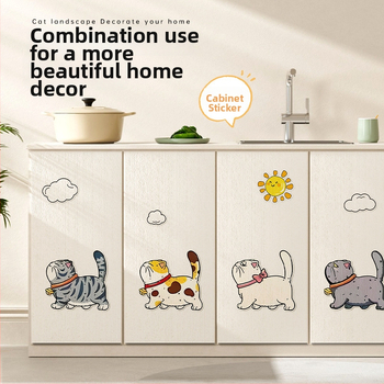 Water Wood Vertikalus sieninis kačių įbrėžimų plokštė – atspari dėvėjimui, nepalieka plaukų, lipnus sienos lipdukas, Medžiaga: kilpinis audinys, mielas stilius