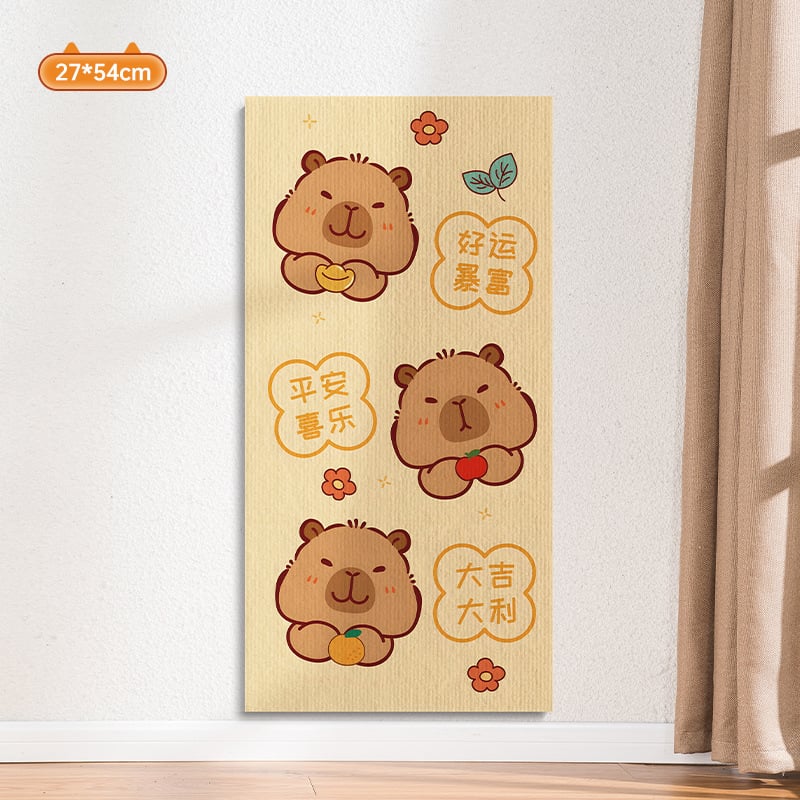 Water Wood Vertikalna zidna daska za grebanje mačaka – otporna na habanje, ne ostavlja dlake, samoljepljiva zidna naljepnica, Materijal: tepih tkanina, Slatki stil