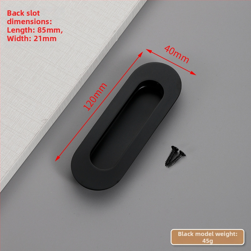 Slėptas nerūdijančio plieno slankio durų rankena, įmontuota, tekstūruota danga, modernus minimalistinis stilius