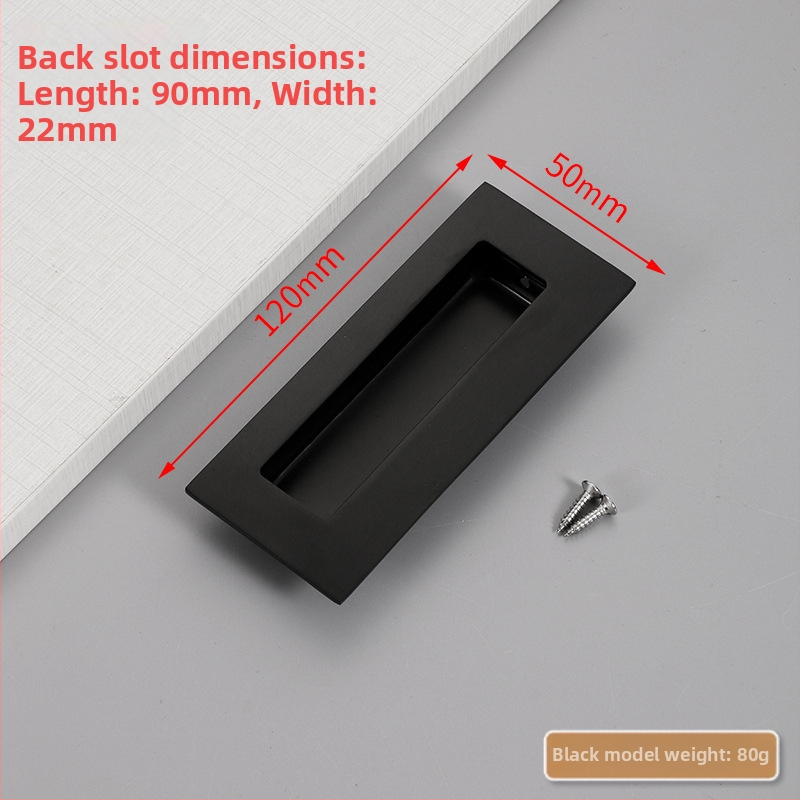 Slėptas nerūdijančio plieno slankio durų rankena, įmontuota, tekstūruota danga, modernus minimalistinis stilius