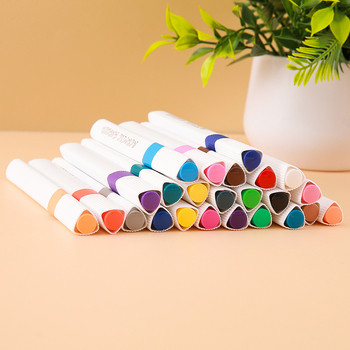 Love shang Akrilinių žymeklių rinkinys su trikampiu korpusu dienoraščiui ir eskizams, dėžutėje, papildomos spalvos: 12/24/36/48/60/72/80