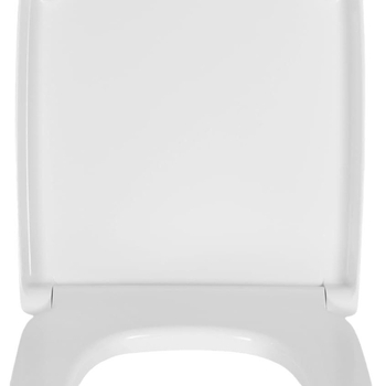 Capac de toaletă din rășină UF, formă U, stil modern minimalist, cu amortizor, distanță reglabilă între găurile de montaj