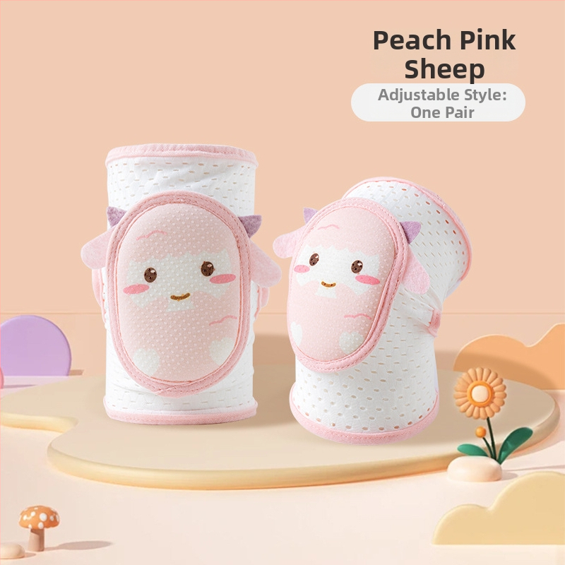 Laste põlve- ja küünarnuki kaitsed, reguleeritavad, hingav võrk, sobivad roomamiseks ja kõndimiseks, suvine versioon