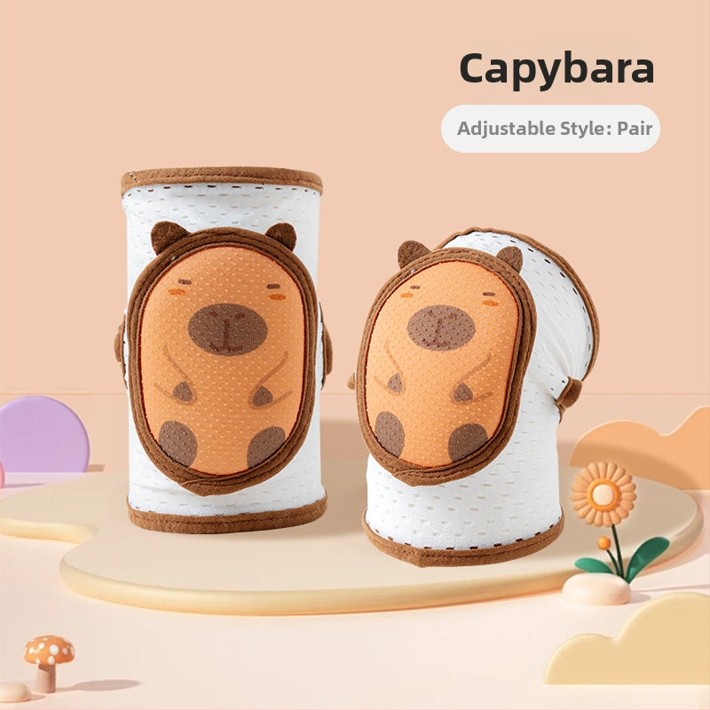 Laste põlve- ja küünarnuki kaitsed, reguleeritavad, hingav võrk, sobivad roomamiseks ja kõndimiseks, suvine versioon