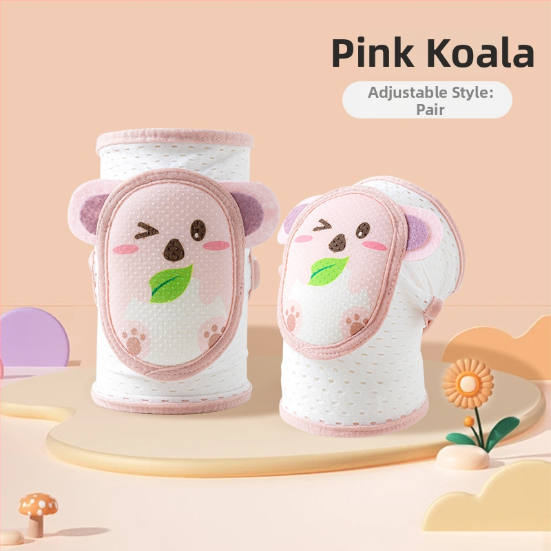 Laste põlve- ja küünarnuki kaitsed, reguleeritavad, hingav võrk, sobivad roomamiseks ja kõndimiseks, suvine versioon