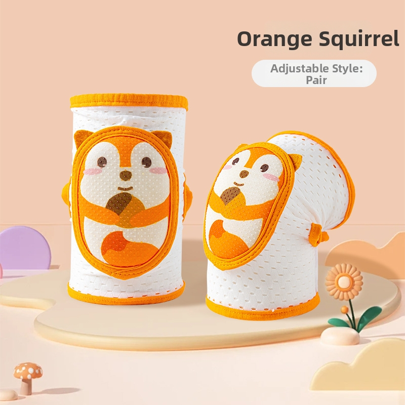 Laste põlve- ja küünarnuki kaitsed, reguleeritavad, hingav võrk, sobivad roomamiseks ja kõndimiseks, suvine versioon