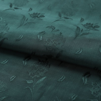 Material jacquard damascu - amestec rayon-viscose, model floral cluster, potrivit pentru cheongsam și Hanfu, patru sezoane