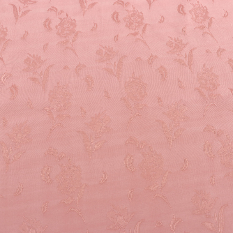 Material jacquard damascu - amestec rayon-viscose, model floral cluster, potrivit pentru cheongsam și Hanfu, patru sezoane