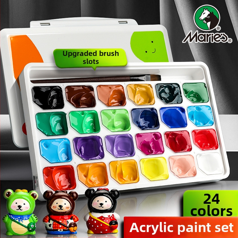 Sada akrylových farieb Marley/Marie’s, 30 ml, v balení v krabici, na akrylovú a gouache maľbu