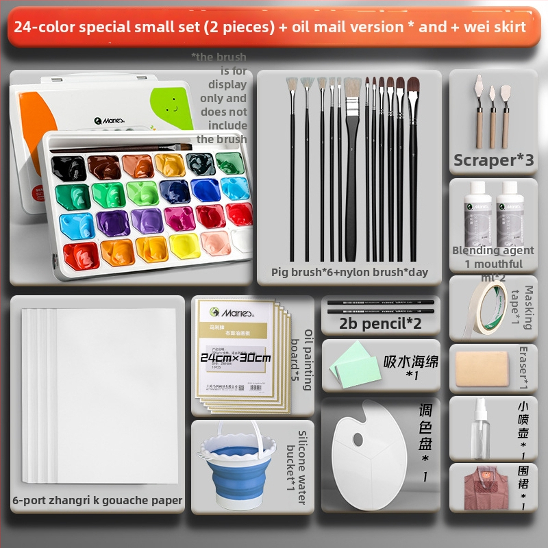 Sada akrylových farieb Marley/Marie’s, 30 ml, v balení v krabici, na akrylovú a gouache maľbu