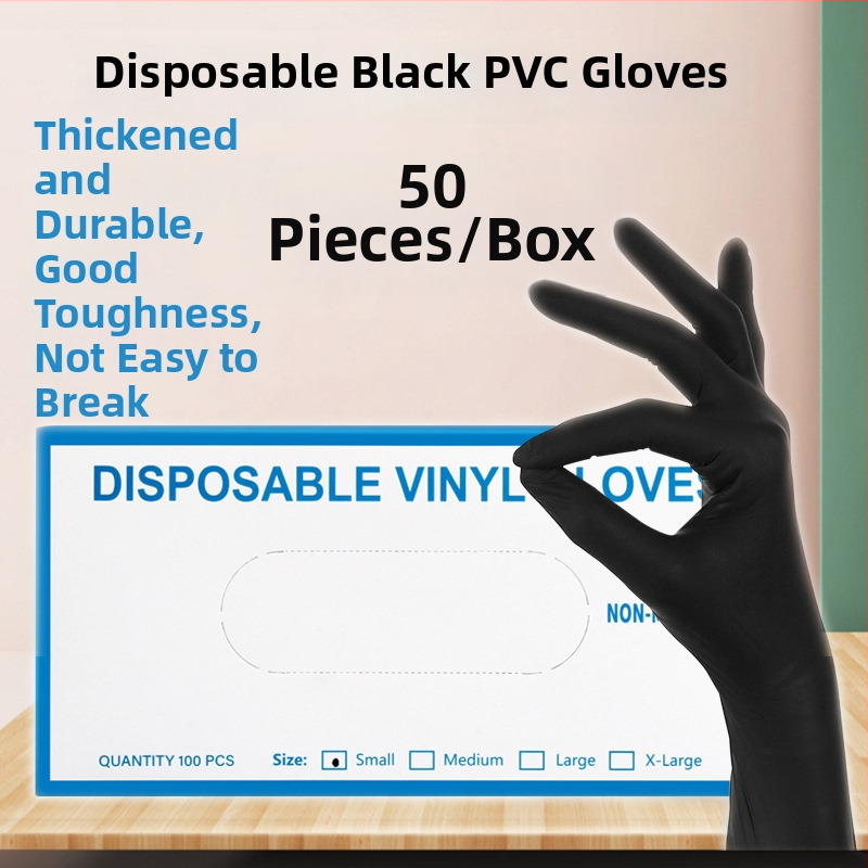 Vienkartinės nitrilo pirštinės tatuiravimui ir grožiui – antakių tatuavimas ir lūpų balinimas, 50 pakuočių