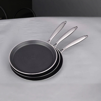 Picos plokštelė iš 304 nerūdijančio plieno su medaus lizdo raštu, be dangos, neslipni, be dūmų, svoris 0,63–1 kg