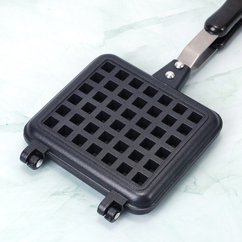 Vaflių keptuvė, nelimpančiai paviršius, dvipusė, aliuminio lydinys, kepimo diskas