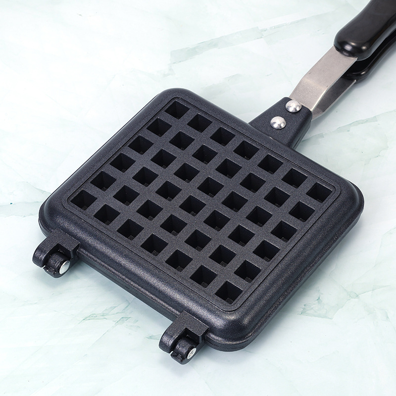 Vafļu panna, neslīdoša, divpusēja, alumīnija sakausējums, cepšanas disks