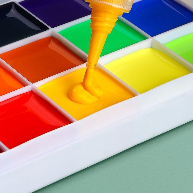 Detská gouášová farba na maľovanie prstami – fľaštička, Značka Shang Yatu, Materiál: gouáš, Výrobca: Linyi, Shandong