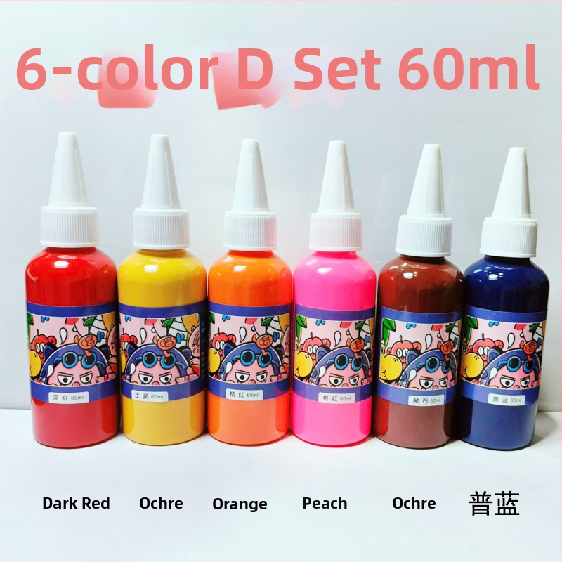 Detská gouášová farba na maľovanie prstami – fľaštička, Značka Shang Yatu, Materiál: gouáš, Výrobca: Linyi, Shandong