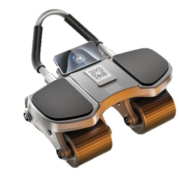 Nelja ratta Ab Wheel automaatse tagasipöördumisega – mitte kokkupandav, mudel: Four-wheel Flat Plate Support Ab Wheel, kaal 2,3 kg, sobib kontorisse, koju ja välitingimustesse