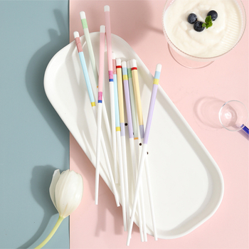 Bețișoare ceramice, stil modern minimalist, model floral, set de 4 bucăți, compatibile cu mașina de spălat vase