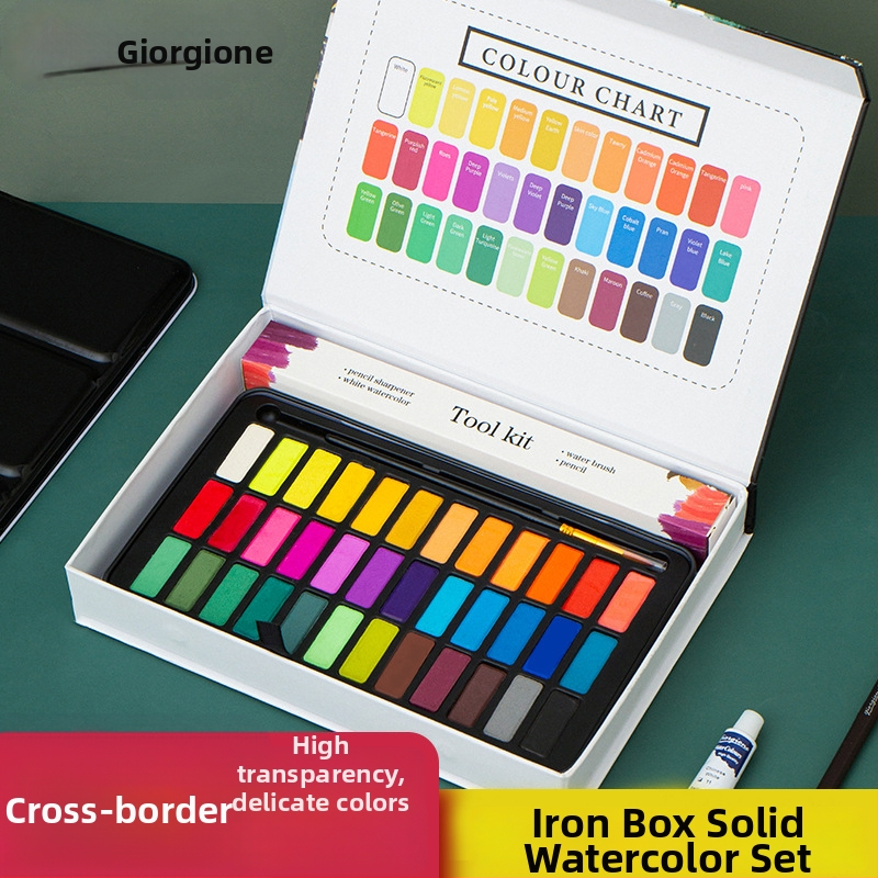 Giorgione pevný set akvarelov, 9 kusov, na maľovanie vodovými farbami