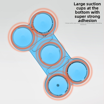 Silicone dzīvnieku ēdiena šķīvis ar lizēšanas paklājiņu un sūkšanas vāciņu – lēns barošana, daudzfunkcionāls