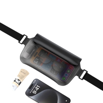 Αδιάβροχη ζώνη με τσάντα για κολύμβηση και υπαίθριες δραστηριότητες — Υλικό TPU, Χωρητικότητα 0.8L, Αδιάβρονο ύφασμα