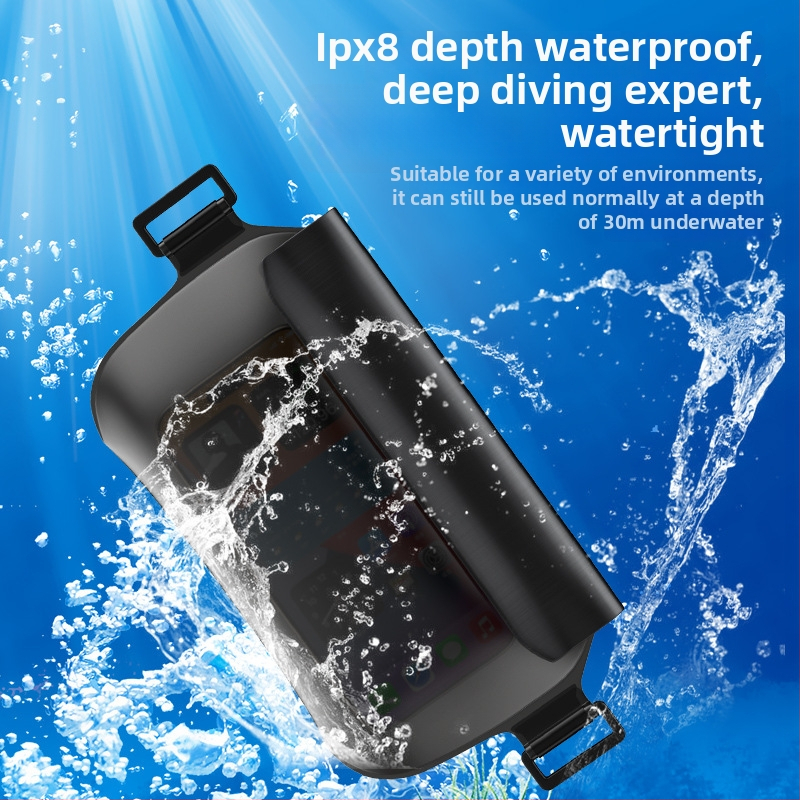 Vodotesná vrecková taška na pás na plávanie a vonkajšie aktivity — TPU materiál, objem 0,8 l, vodotesná tkanina