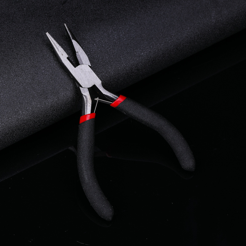 Clește pentru crimpare bijuterii, cu vârfuri dinți