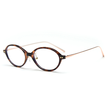 Nerd stiliaus ovalios formos akiniai, plastikinis rėmelis, dengtos lęšiai, modelis 1801, reguliuojamas rėmas
