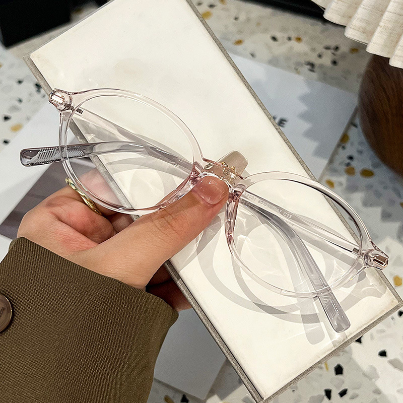 NERD stiliaus ovalūs akiniai vyrams ir moterims, modelis 52031, plastikiniai rėmeliai, padengtos lęšiai, lęšio storis 1.0, šviesos pralaidumas 99%