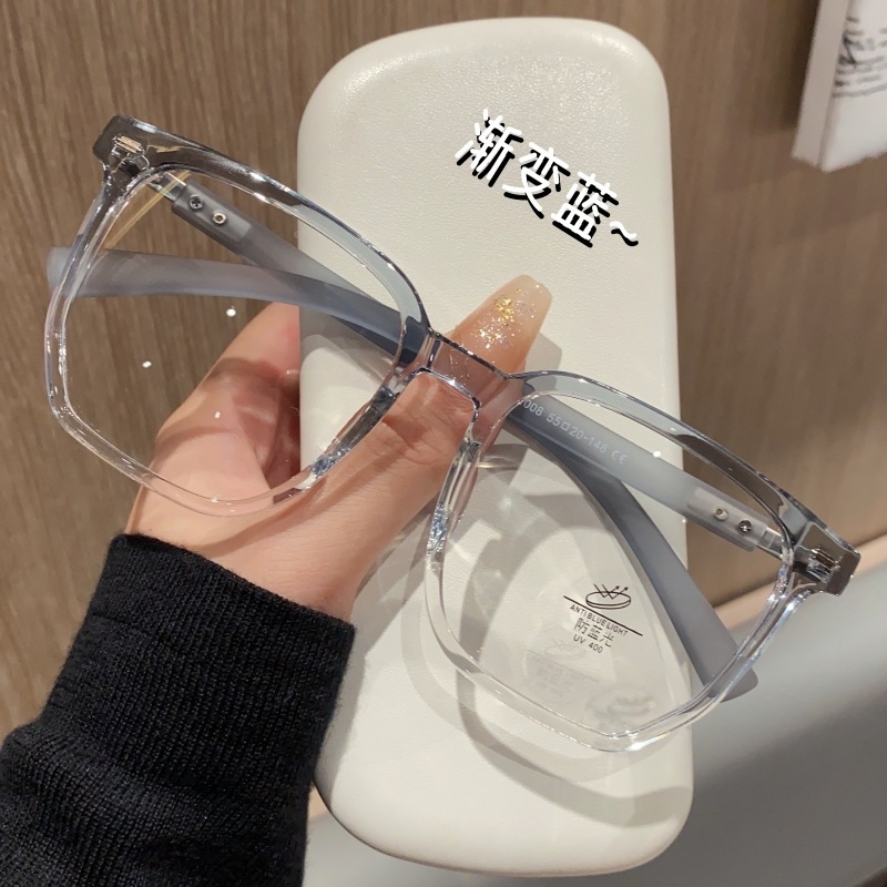 TR-90 rėmas su medžio tekstūros dizainu, receptiniai akiniai trumparegystei ir astigmatizmui, PC lęšiai su mėlynos šviesos filtru, modelis ZM-WM310008TR, GB/T14214-2019