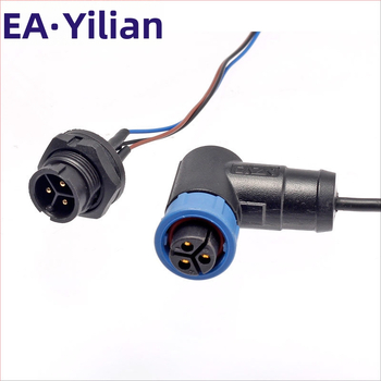 EAE E10 atspari vandeniui gatvės apšvietimo jungtis su auksu padengtais kontaktais, PA66 nailono izoliacija, 2–12 branduolių