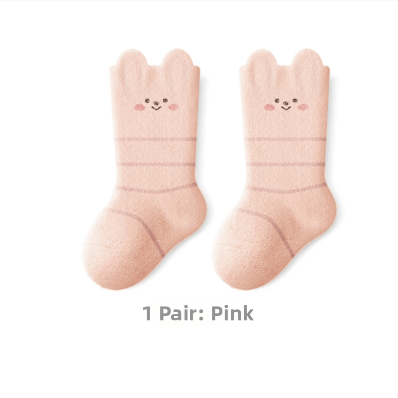 Detské ponožky, hrubé, s fleecovou podšívkou, stredne vysoké, zimné, unisex, žakár pletené, hlavný materiál nylon 80%