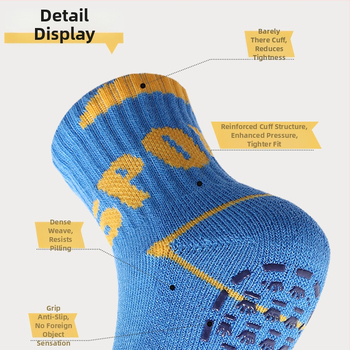 Laste põrandasokid fleece vooderdusega, puuvillane, paks, libisemisvastane, siseruumides talvel