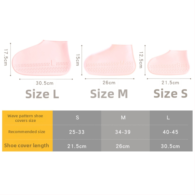 Le Chun silikona lietus kurpju pārsegs — ūdensizturīgs un pretslīdējošs, pielāgojams