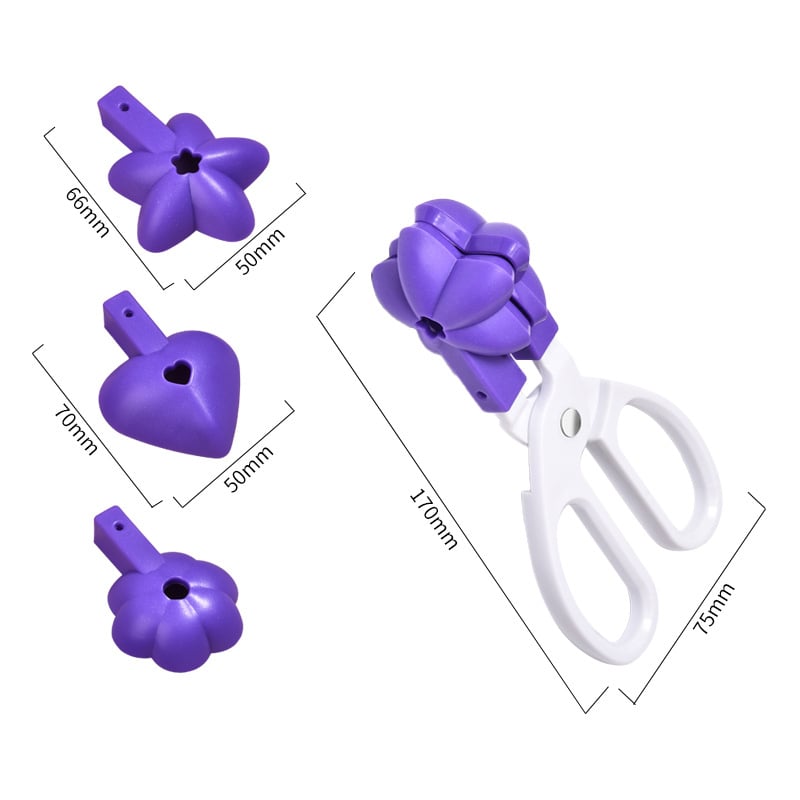 Trys plastikinės tortų formų komplektas su netolygia forma, skirtas saldainių lazdelėms