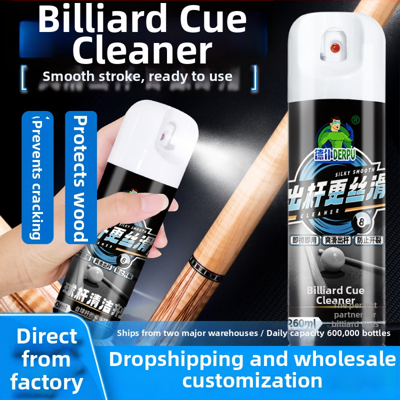 Biljardikepi puhastusvahend neutraalse koostisega, 10-sekundiline kiire toime, 260 ml pudel, 0,15 kg, 48 pudelit karbis