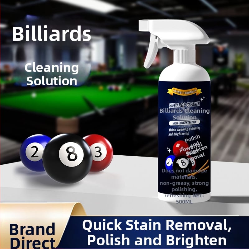 Mini creature Υγρό καθαρισμού και γυαλάσματος τραπεζιών μπιλιάρδου — ισχυρή αφαίρεση λεκέδων, συντήρηση για τραπέζια μπιλιάρδου και μηχανές πλυσίματος μπάλων; 500 ml; κουτί 40 τεμάχια