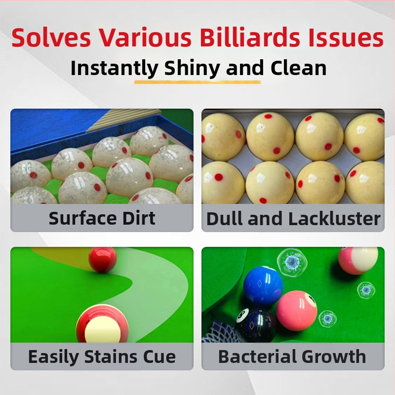 Mini creature Υγρό καθαρισμού και γυαλάσματος τραπεζιών μπιλιάρδου — ισχυρή αφαίρεση λεκέδων, συντήρηση για τραπέζια μπιλιάρδου και μηχανές πλυσίματος μπάλων; 500 ml; κουτί 40 τεμάχια