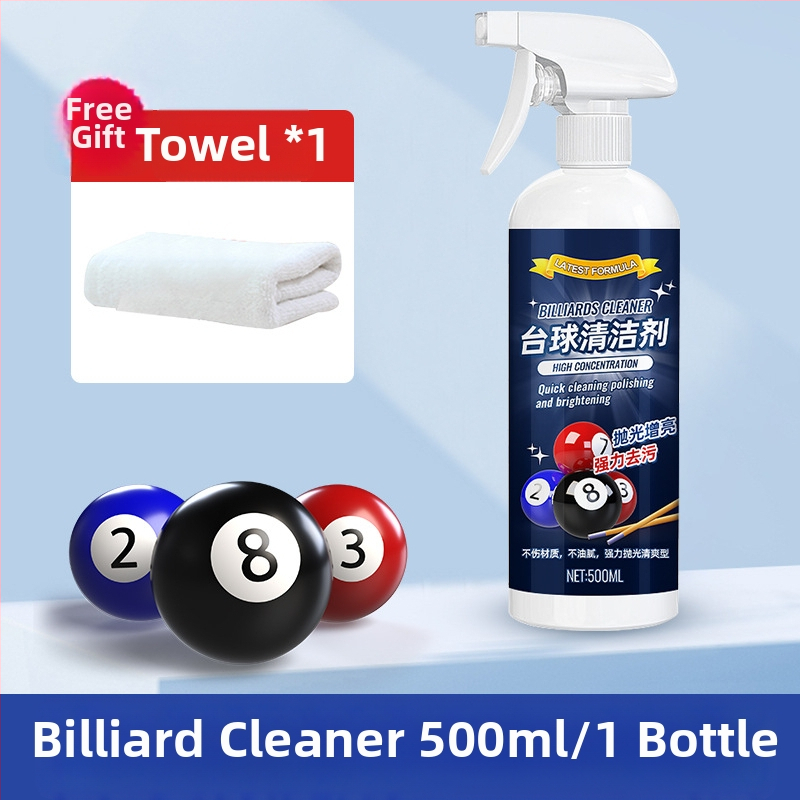 Mini creature Υγρό καθαρισμού και γυαλάσματος τραπεζιών μπιλιάρδου — ισχυρή αφαίρεση λεκέδων, συντήρηση για τραπέζια μπιλιάρδου και μηχανές πλυσίματος μπάλων; 500 ml; κουτί 40 τεμάχια