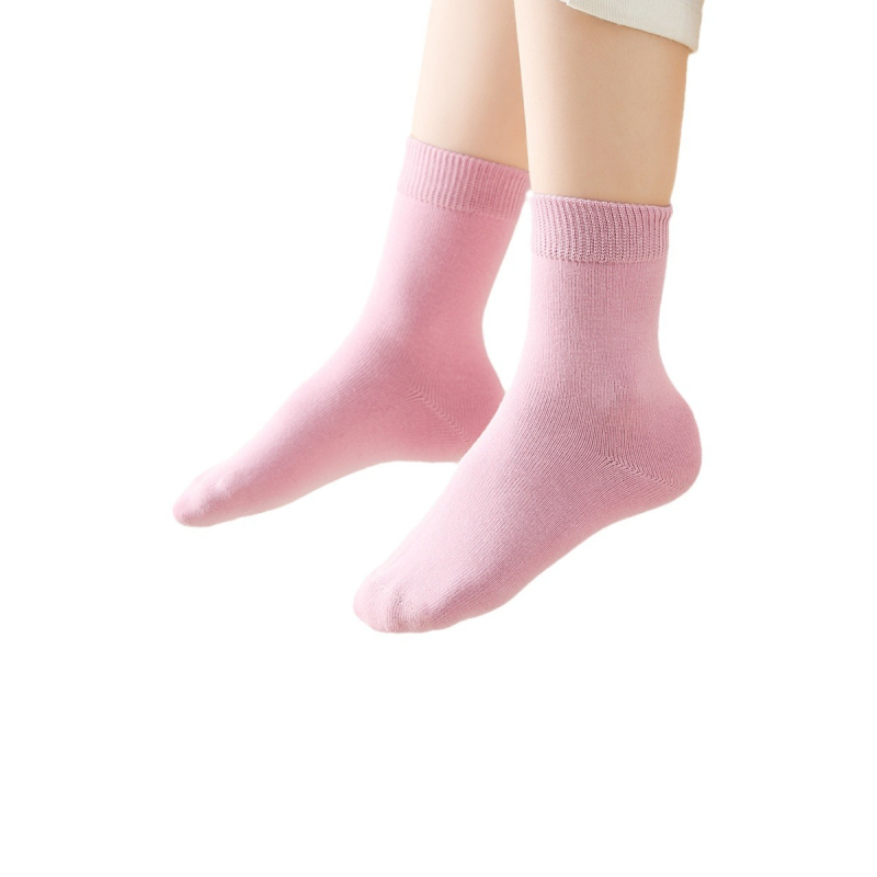 Laste sokid kevad-sügis, 100% puuvill, hingavad, higist imavad, antibakteriaalsed ja deodoriseerivad, keskmise pikkusega