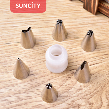 Nerūdijančio plieno dekoravimo antgalių rinkinys tortams ir sausainiams – antgaliai, dekoravimo maišeliai ir dekoravimo pistole